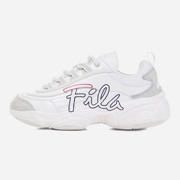 Fila Ray Run Script Men's Lifestyle Shoes - White,NZ 375-9561